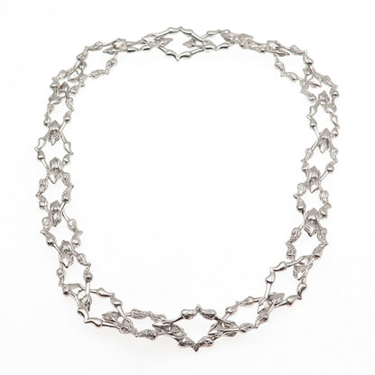 Hard Jewelry 925 Sterling Silver Chain of Addiction Necklace 16"