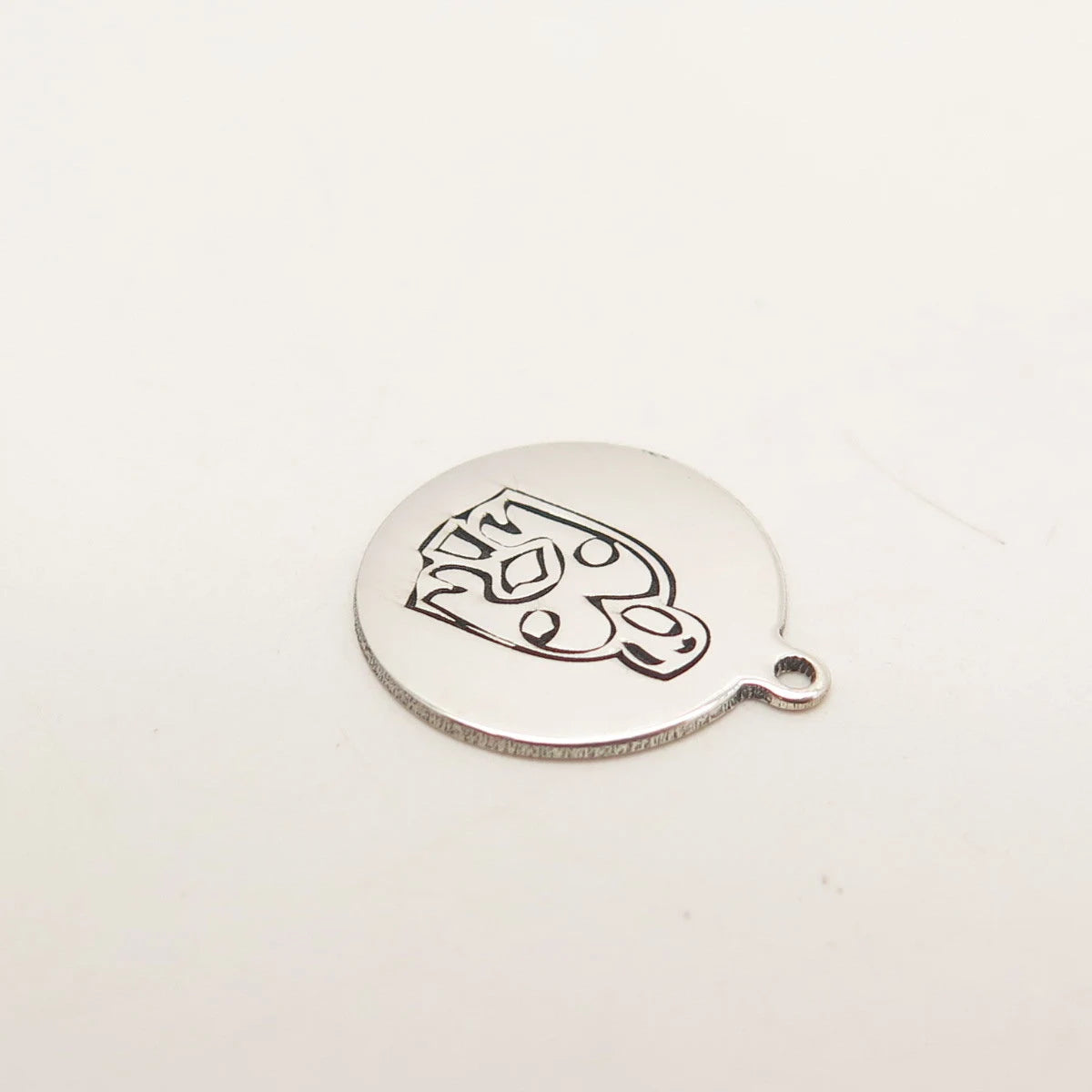 925 Sterling Silver USA Two In Town Tribal Charm Pendant