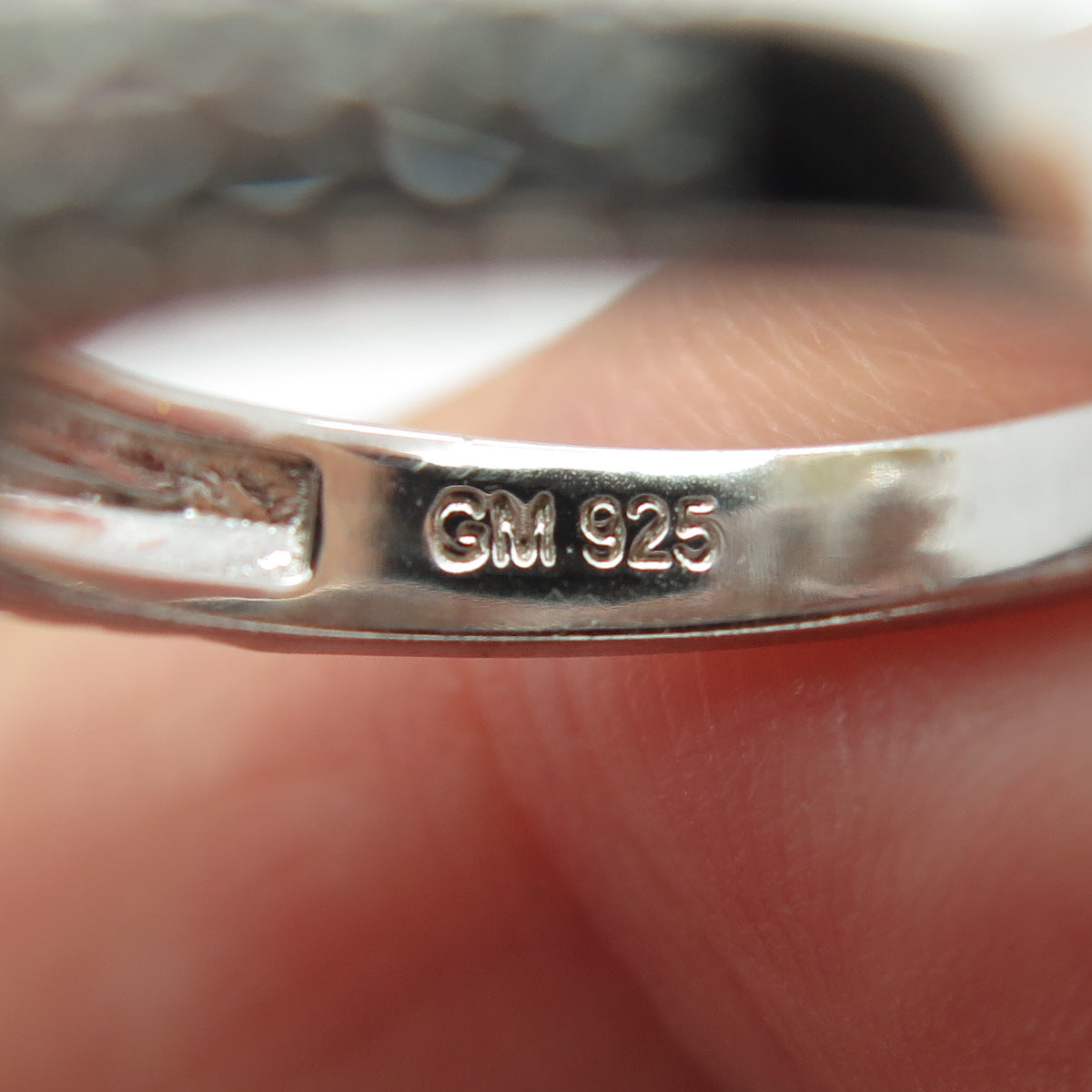 925 Sterling Silver Heart & Round-Cut C Z Promise Ring Size 5