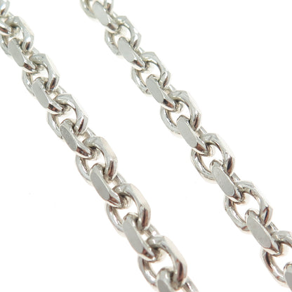 KARIZIA SPA KA-1772 925 Sterling Silver Italy Rolo Chain Necklace 24"