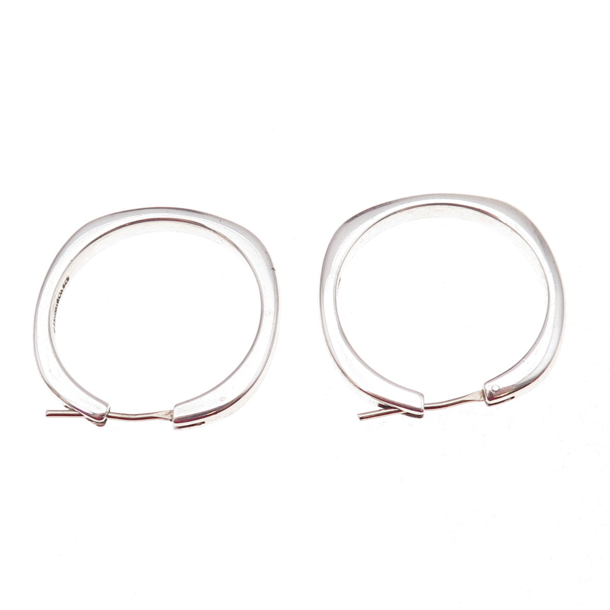 Tiffany & Co. 925 Sterling Silver Vintage Hoop Earrings
