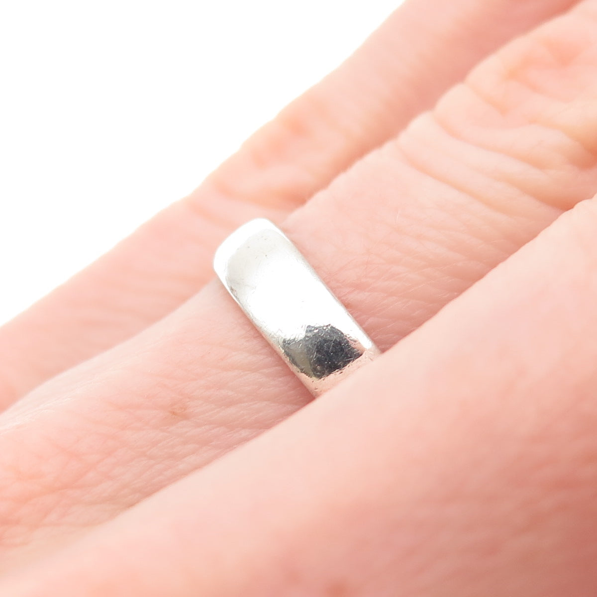 Bell Trading Post 925 Sterling Silver Vintage Classic Wedding Band Ring Size 6