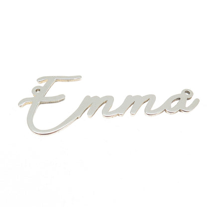 925 Sterling Silver Vintage "Emma" Personalized Necklace Central Part