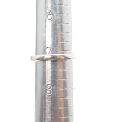 DIAG 925 Sterling Silver Round-Cut C Z Half Eternity Band Ring Size 7.25