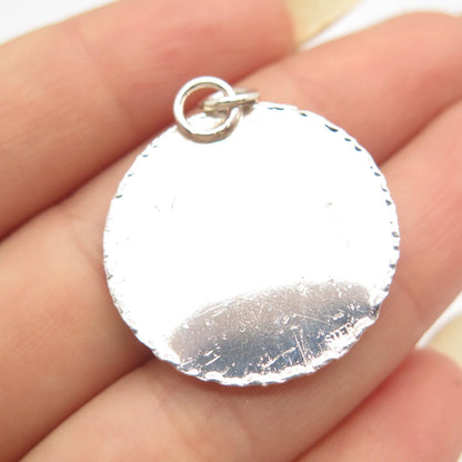 925 Sterling Silver Vintage Modernist Pendant