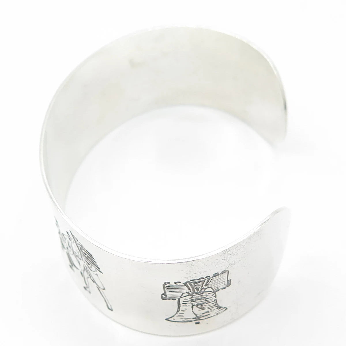 THE THOMAE CO 925 Sterling Silver Vintage 200 Years Independence Bracelet 7.5"