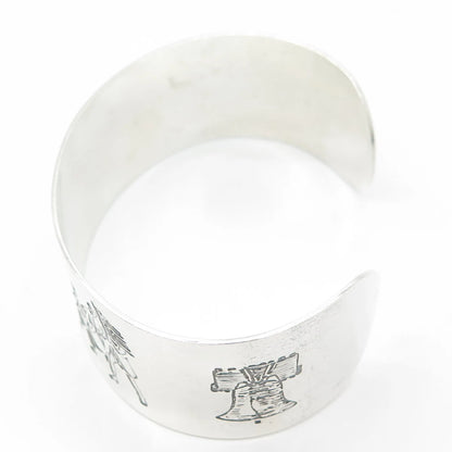 THE THOMAE CO 925 Sterling Silver Vintage 200 Years Independence Bracelet 7.5"