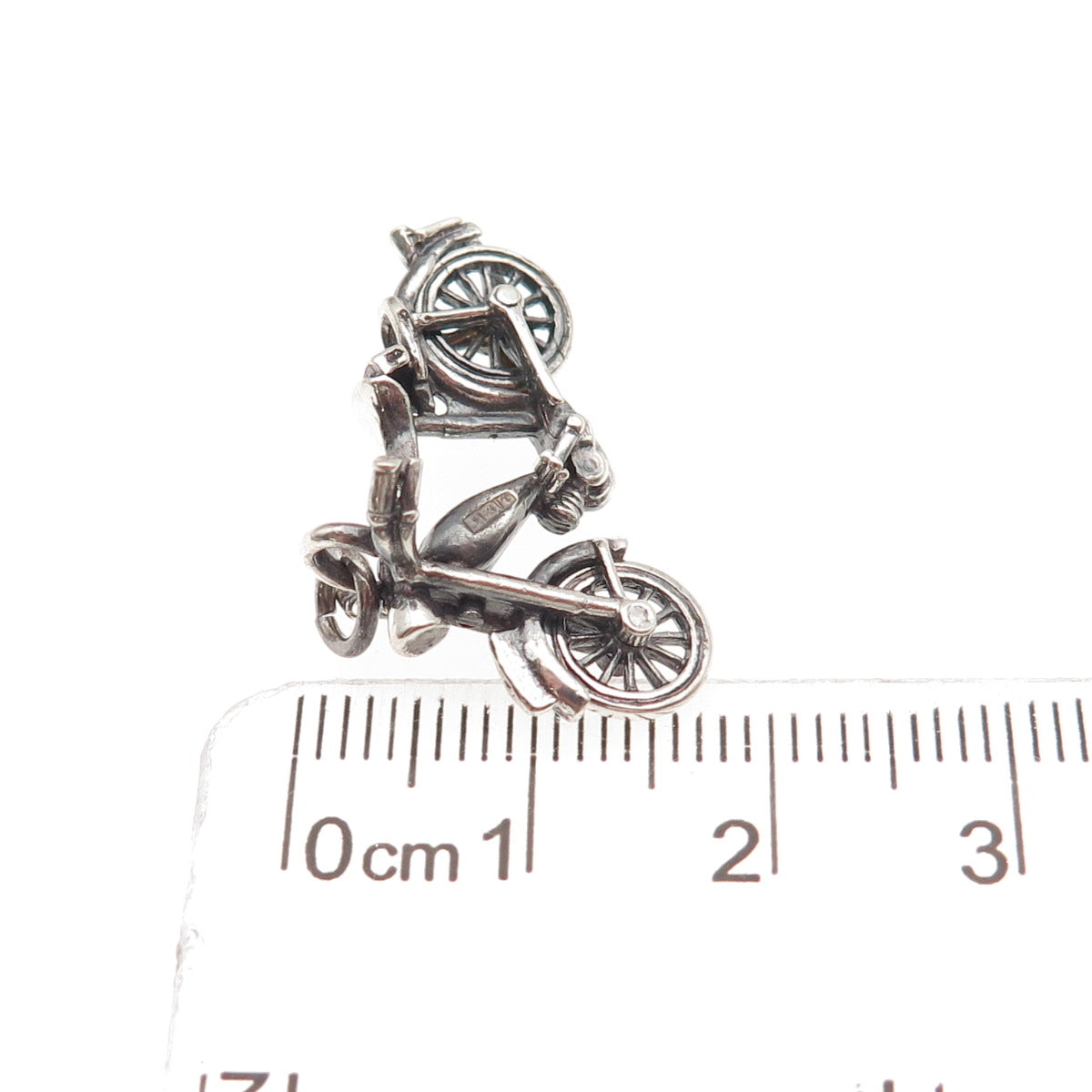 Payton Pepper & Sons Sterling Vintage 1971 Birmingham Motorcycle Charm Pendant