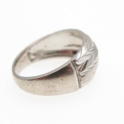 Milor 925 Sterling Silver Italy Arrow Link Ring Size 7