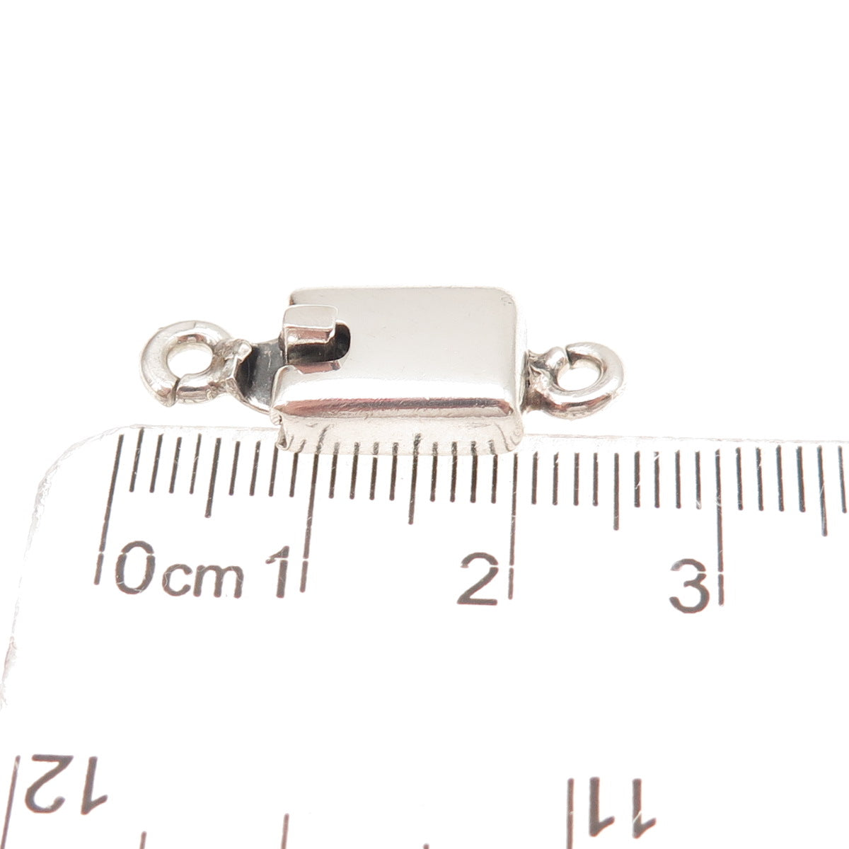 925 Sterling Silver Vintage Mexico Bracelet / Necklace Box Lock Clasp