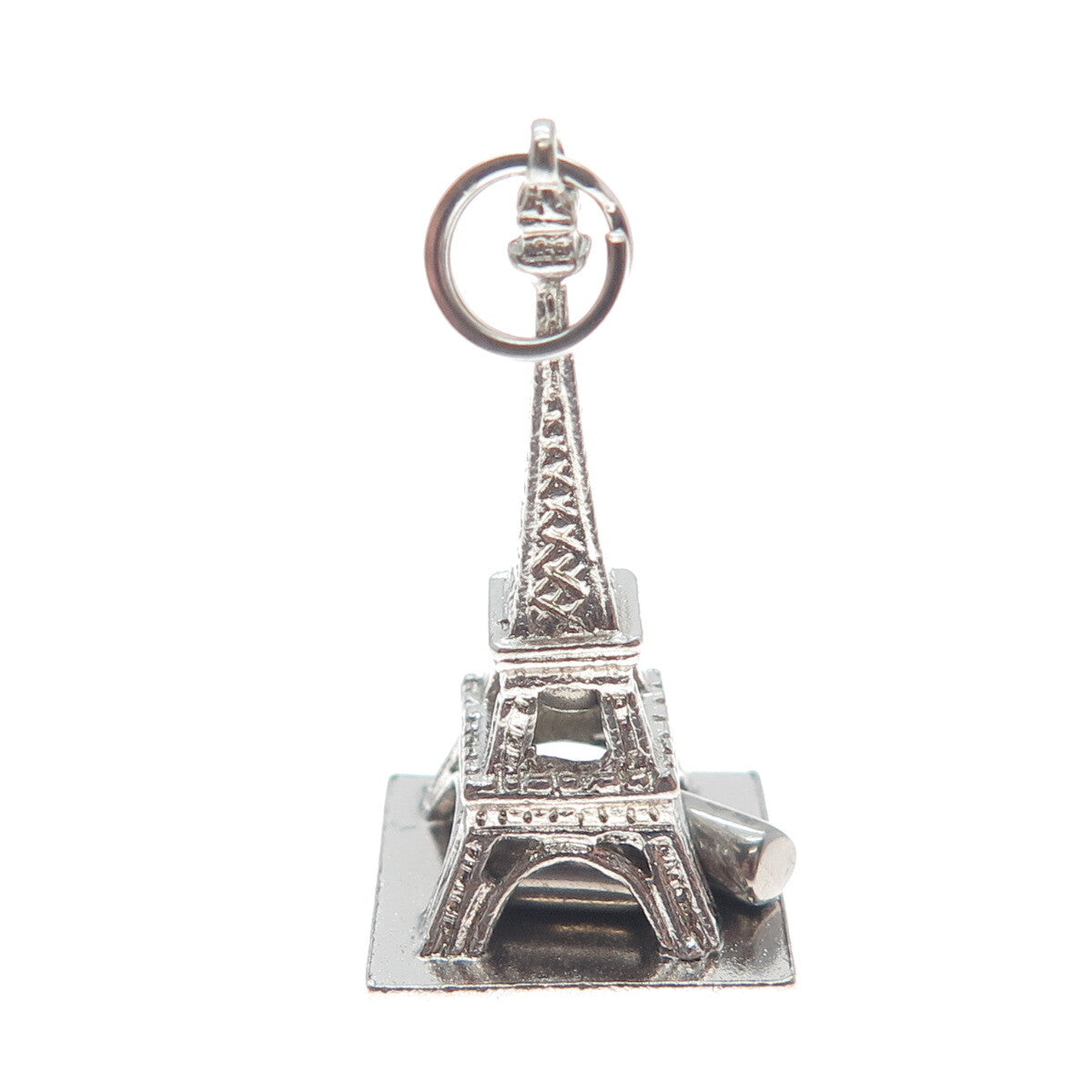 WELLS 925 Sterling Silver Vintage 1965 Eiffel Tower 3D Pendant