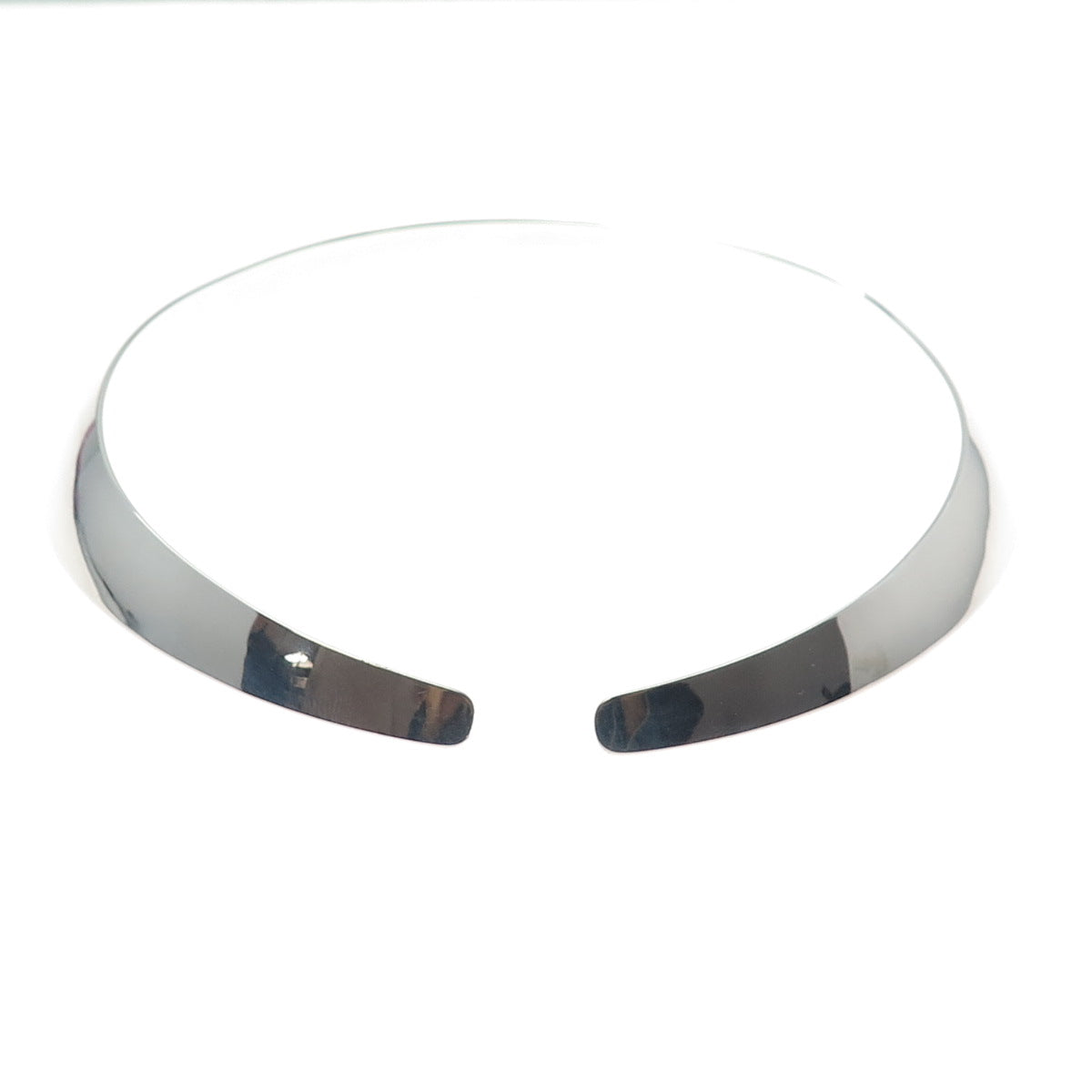 GERHARD HERBST 925 Sterling Silver Vintage Modernist Choker Necklace 14"