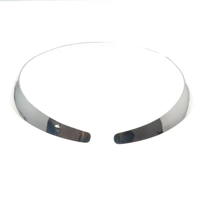 GERHARD HERBST 925 Sterling Silver Vintage Modernist Choker Necklace 14"