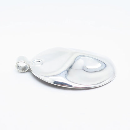 925 Sterling Silver Vintage Modernist Slide Pendant