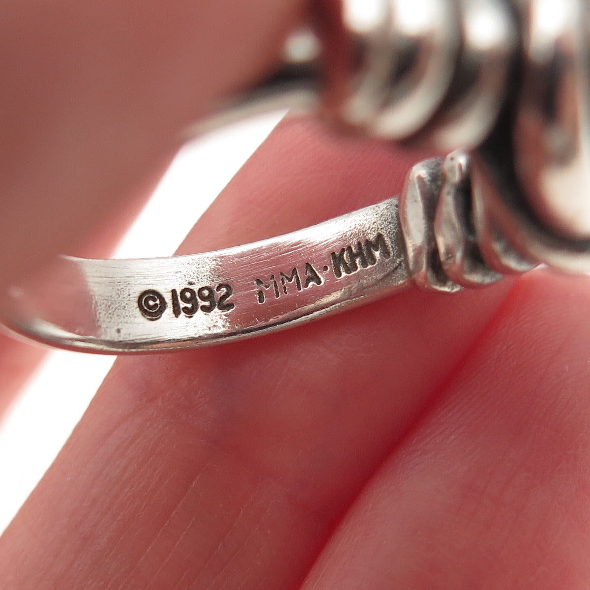 MMA Metropolitan Museum of Art 925 Sterling Silver Vintage Knot Ring Size 8.25