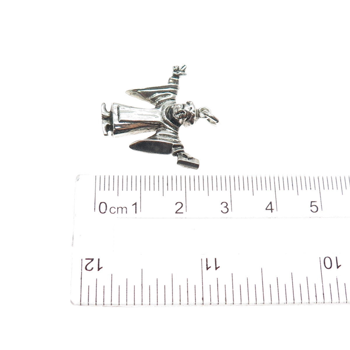 800 Silver Antique Germany Munich Monk Oxidized Charm Pendant
