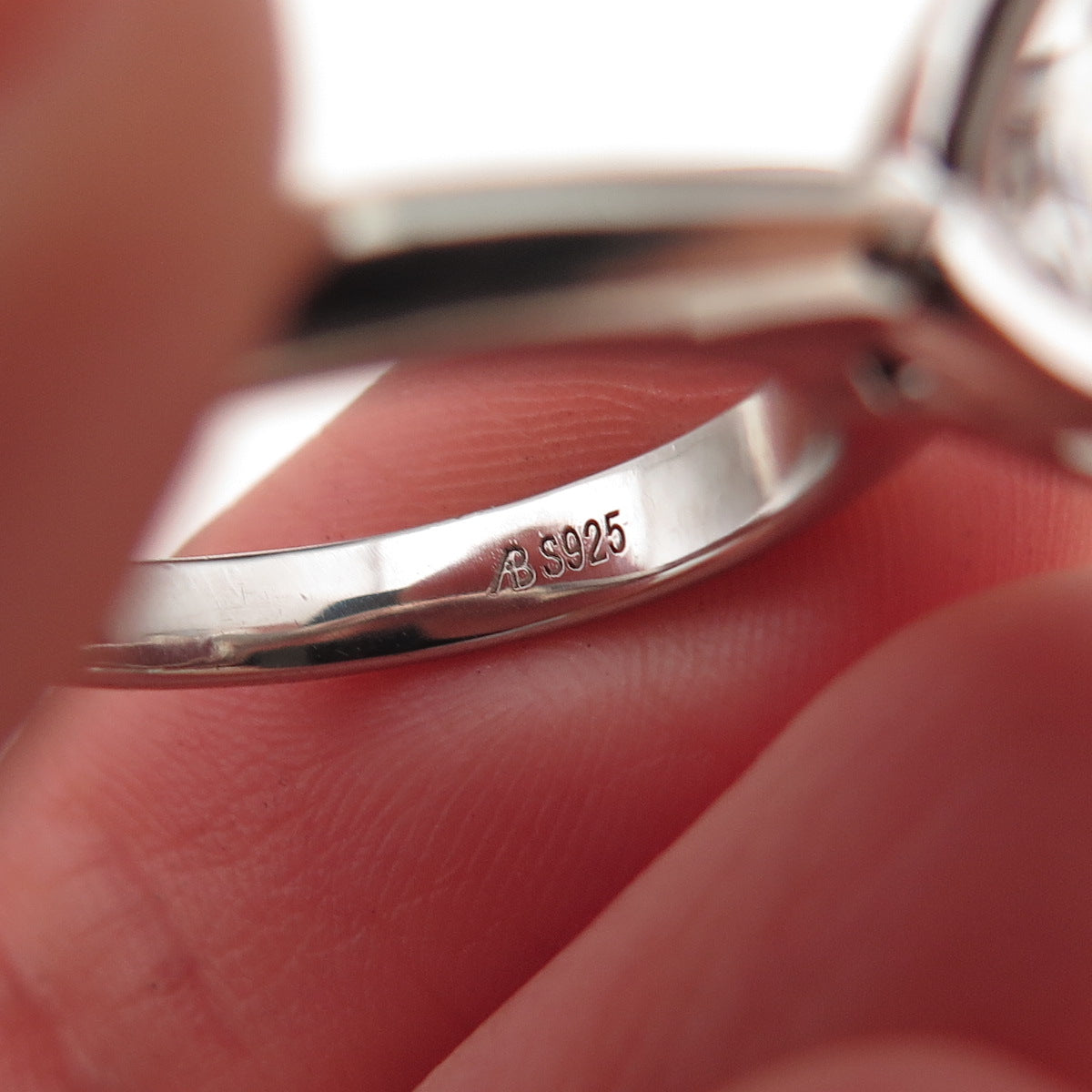 925 Sterling Silver Cushion-Cut C Z Engagement Ring Size 5