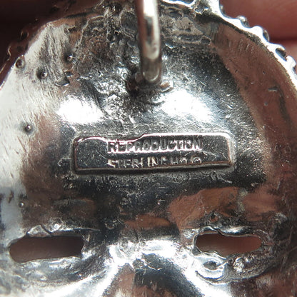 925 Sterling Silver Vintage Reproduction Tribal Face Mask Slide Pendant
