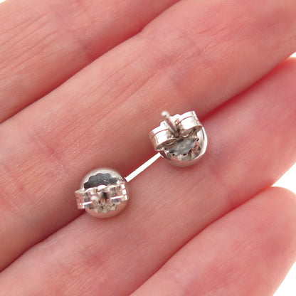 Pandora 925 Sterling Silver Aqua Blue Crystal Poetic Droplet Stud Earrings