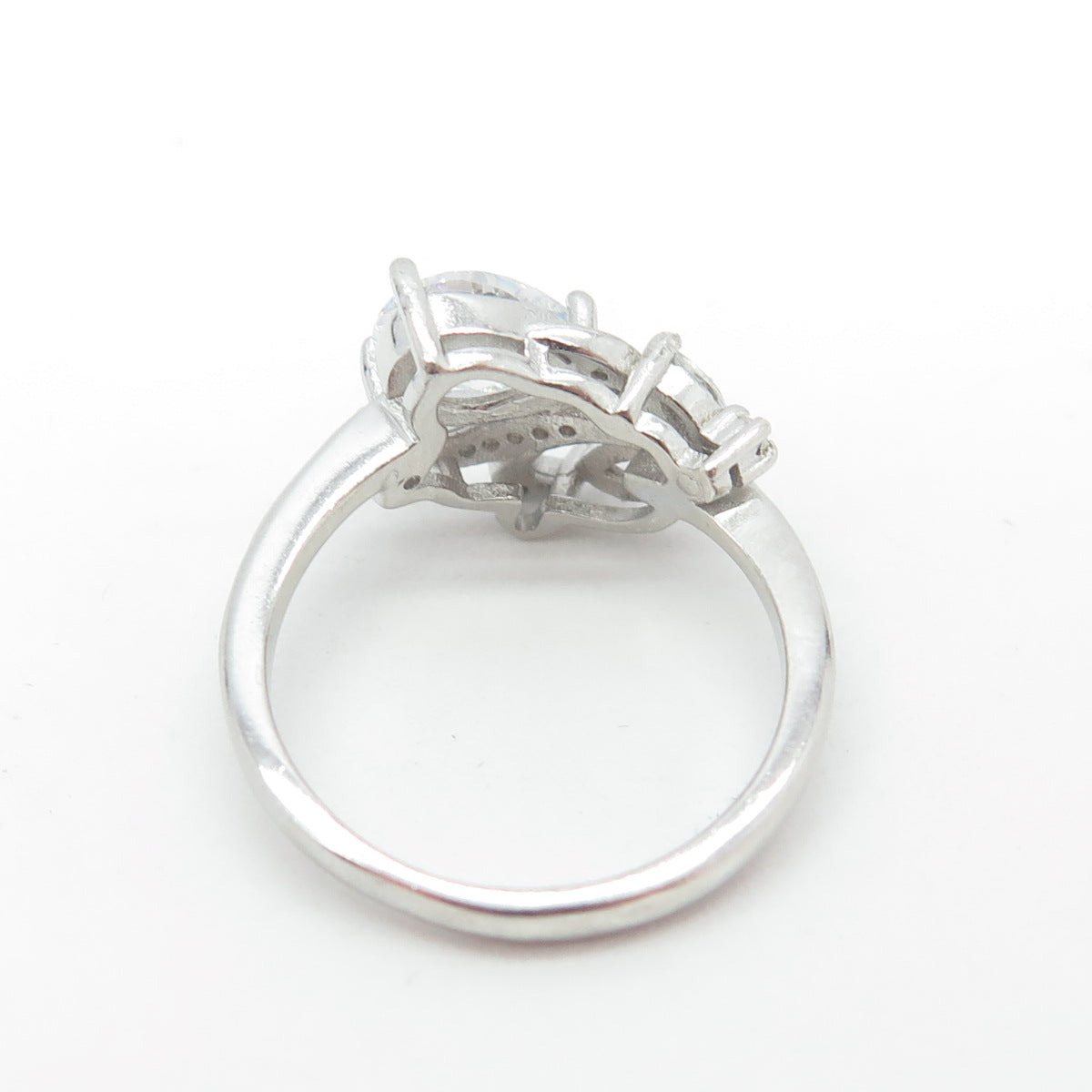 925 Sterling Silver Multi-C Z Ring Size 7.25