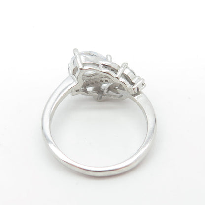 925 Sterling Silver Multi-C Z Ring Size 7.25