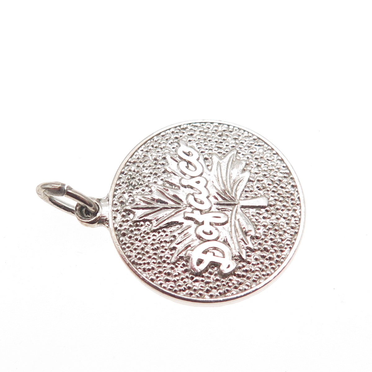 925 Sterling Silver Vintage Dofasco Logo Canadian Maple Leaf Charm Pendant