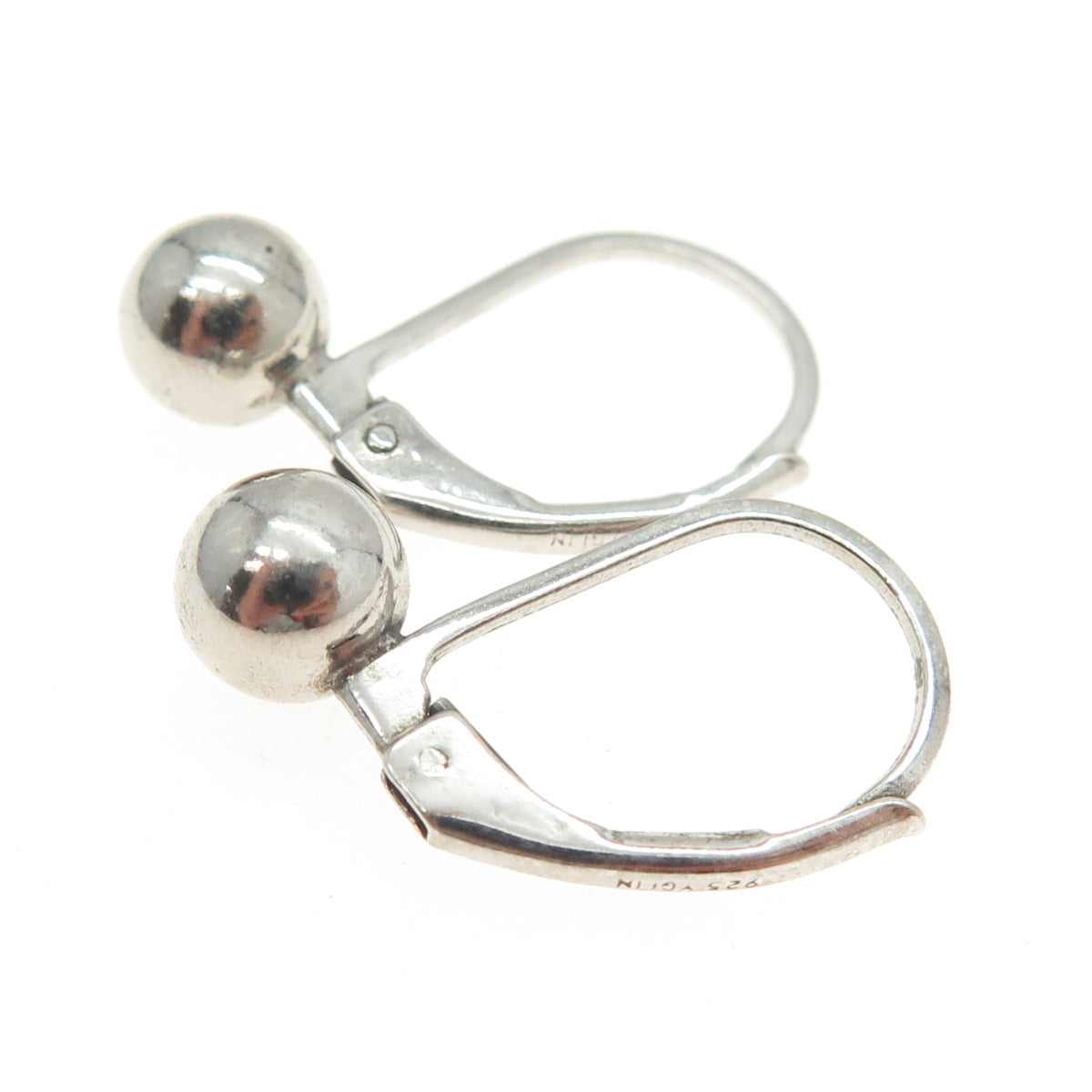 925 Sterling Silver Ball Drop Earrings