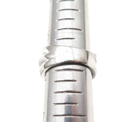 Charles Winston 925 Sterling Silver Vintage Modernist Oxidized Ring Size 6