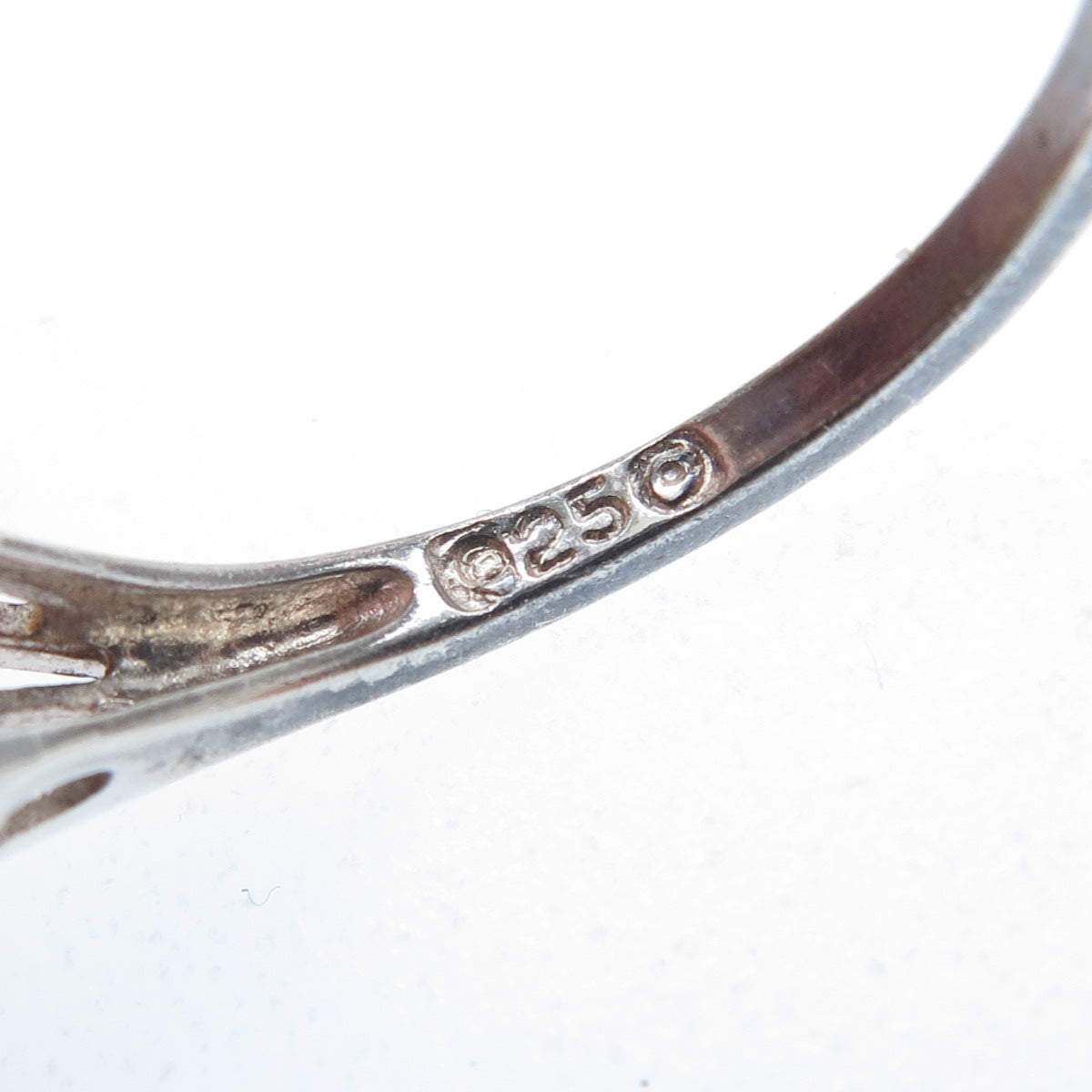 925 Sterling Silver Vintage Real Blue Topaz & Amethyst Butterfly Ring Size 10