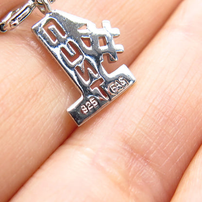 925 Sterling Silver "Aunt Number 1" Pendant