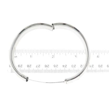 CARLA 925 Sterling Silver Antique Art Deco Engraved Bangle Bracelet 7.5"