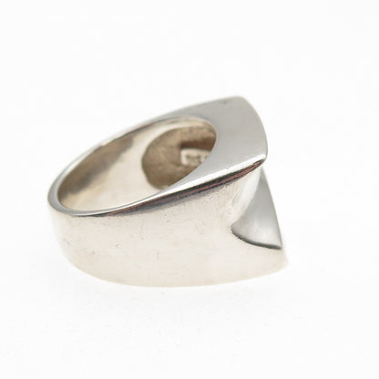 ESPO Joseph Esposito 925 Sterling Silver Vintage Modernist Ring Size 6.25
