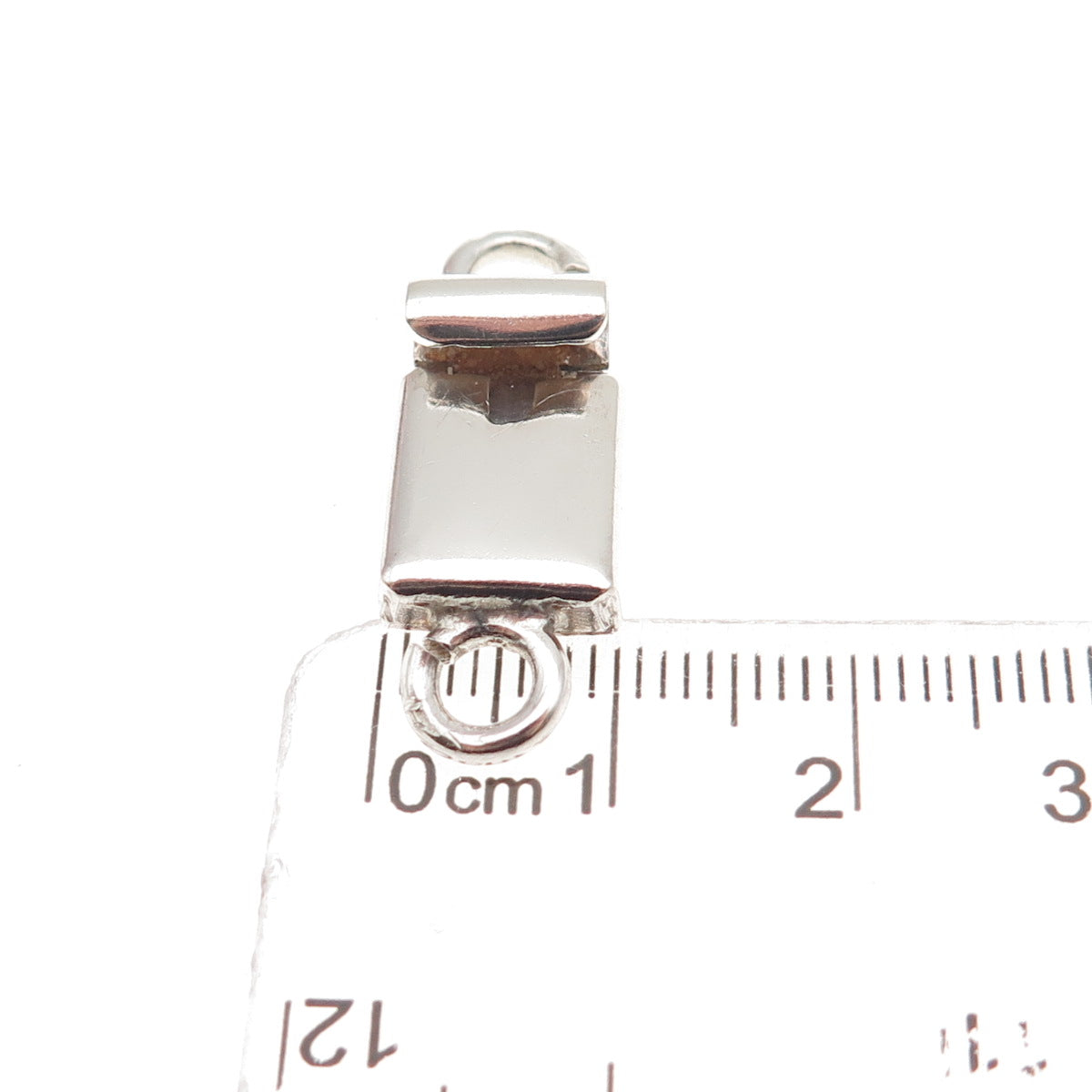 925 Sterling Silver Vintage Mexico Bracelet / Necklace Box Lock Clasp