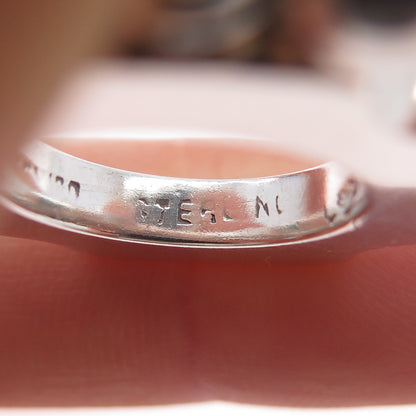 925 Sterling Silver Vintage Mexico Modernist Cross Screw Back Dangle Earrings