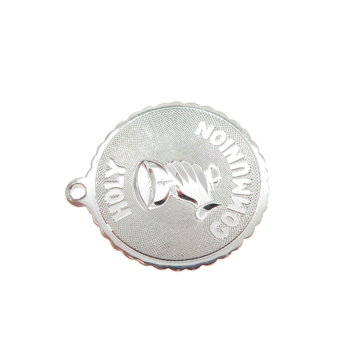 MARATHON 925 Sterling Silver Vintage Holy Communion Minimalist Charm Pendant