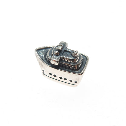 CHAMILIA 925 Sterling Silver Cruise Ship Slide Bead Charm