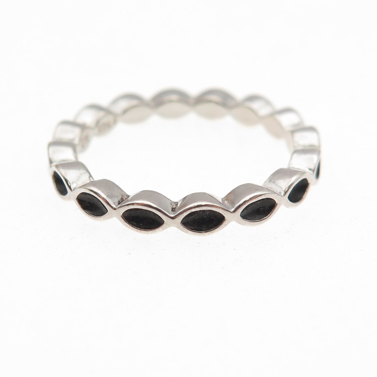 PANDORA 925 Sterling Silver Better Together Band Ring Size 6.75