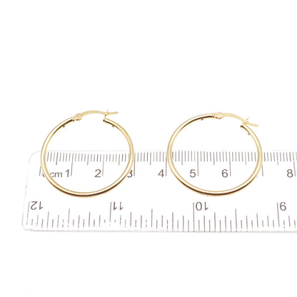 925 Sterling Silver Gold Plated Hoop Earrings