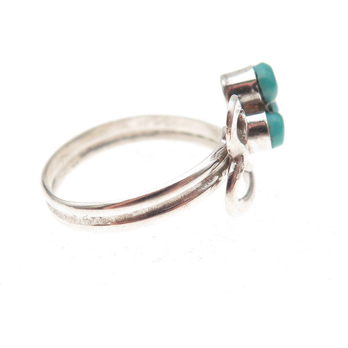 Old Pawn 925 Sterling Silver Vintage Southwestern Turquoise Ring Size 6.25