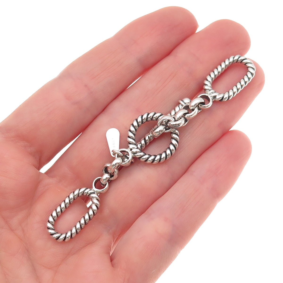 DP Doug Paulus 925 Sterling Silver Vintage Necklace Toggle Lock Clasp
