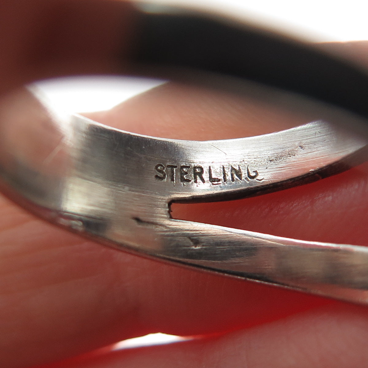 925 Sterling Silver Vintage Indian Chief Statement Oxidized Ring Size 10.5