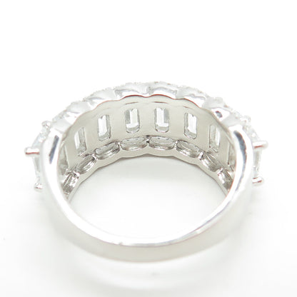 925 Sterling Silver Multi-C Z Ring Size 7
