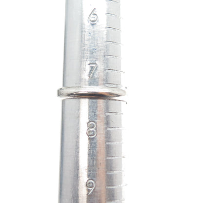 Old Pawn 925 Sterling Silver Vintage Southwestern Bisbee Turquoise Ring Size 7.5