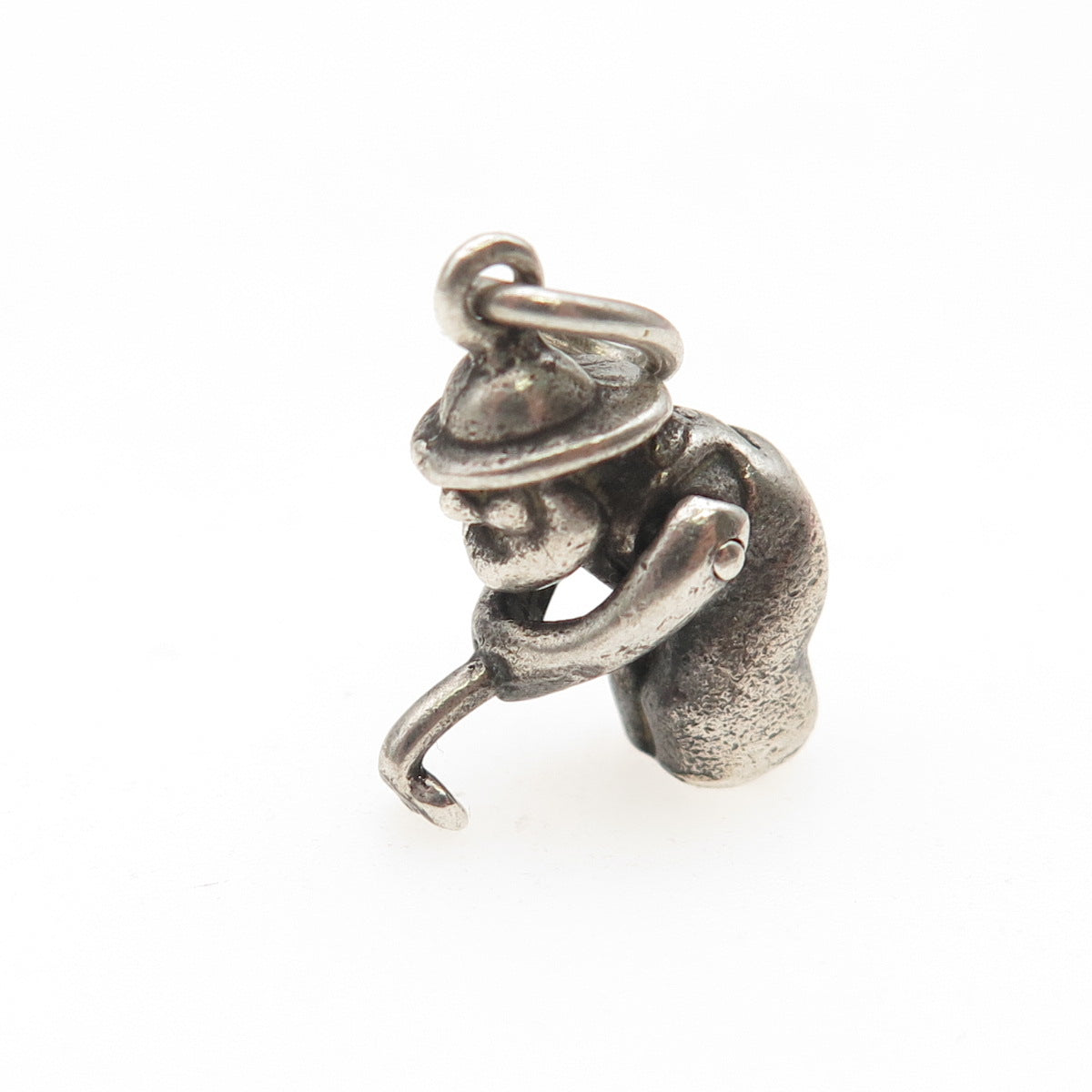 Maisels Indian 925 Sterling Silver Vintage Gold Miner Articulated Mini Pendant