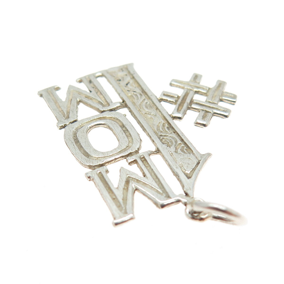 925 Sterling Silver Vintage "Mom Number 1" Pendant