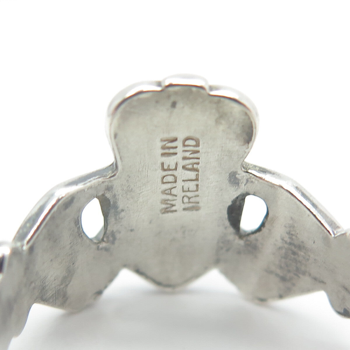925 Sterling Silver Vintage 1976 OC Ireland Claddgh Ring Size 7.5