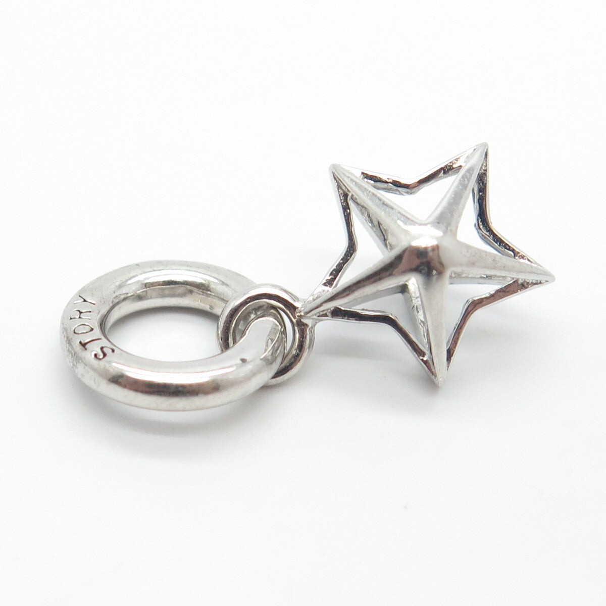 925 Sterling Silver Story by Kranz & Ziegler Star Dangling Charm