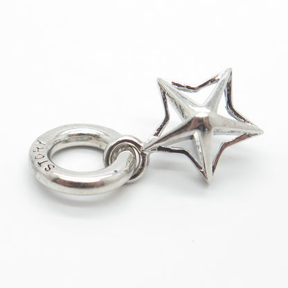 925 Sterling Silver Story by Kranz & Ziegler Star Dangling Charm