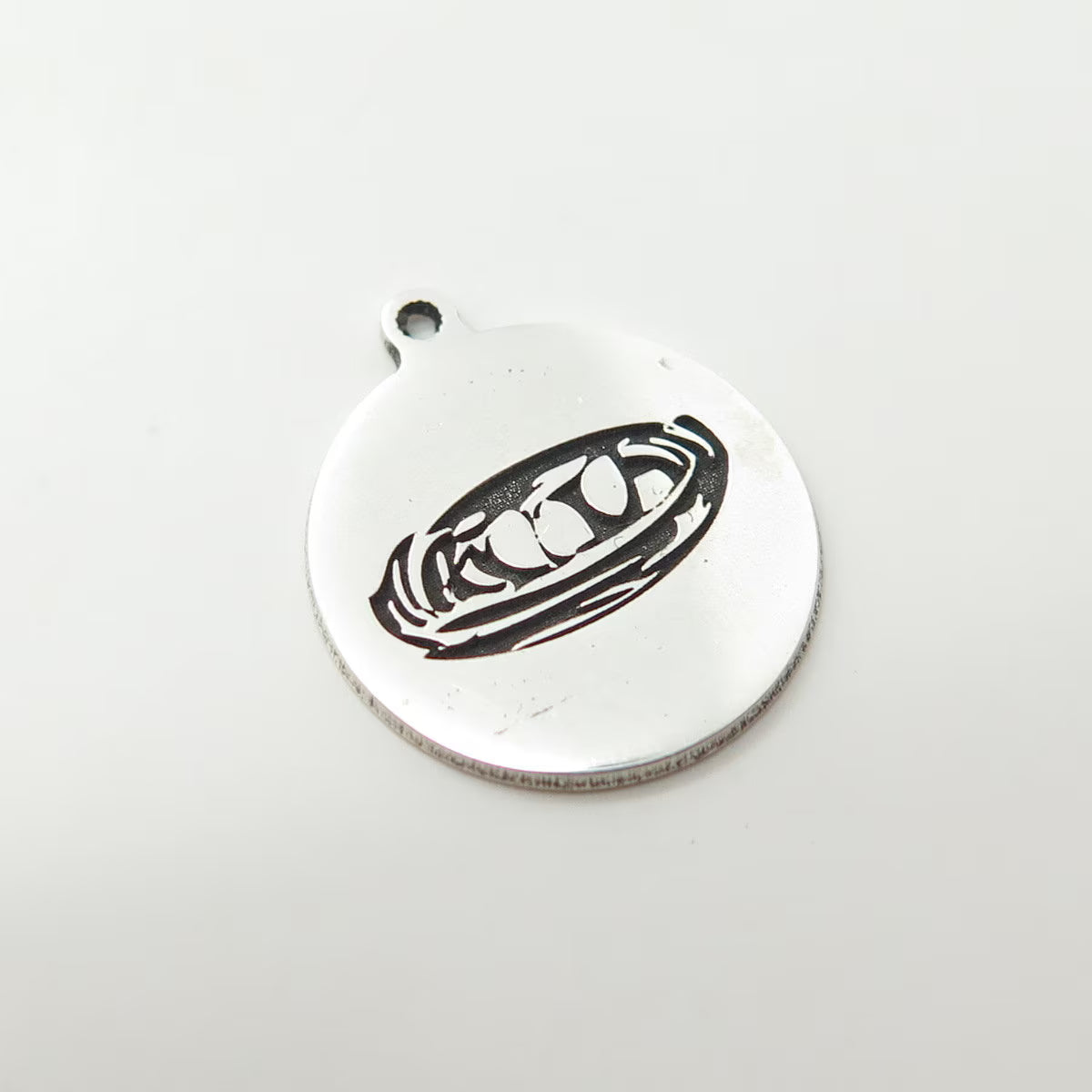925 Sterling Silver USA Two In Town Eggs In The Nest Charm Pendant
