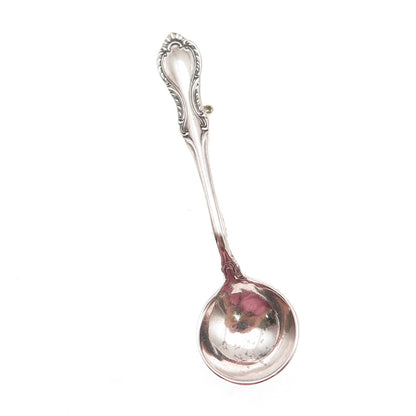 Fine Arts 925 Sterling Silver Antique 1945 Southern Colonial Spoon Pin Brooch